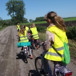 Wycieczka rowerowa dzieci ze Świetlicy w Łojewie