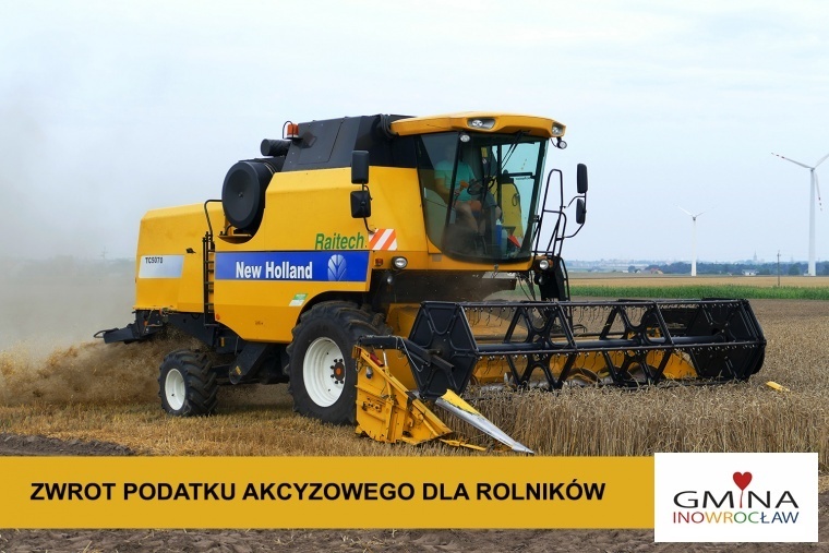 Gmina Inowrocław - Zwrot podatku akcyzowego dla rolników