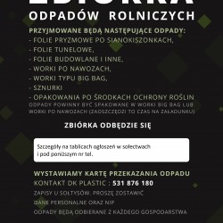 Gmina Inowrocław - Zbiórka odpadów rolniczych 