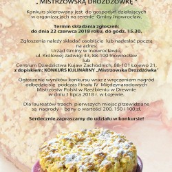 Gmina Inowrocław - Konkurs kulinarny na „Mistrzowską drożdżówkę”