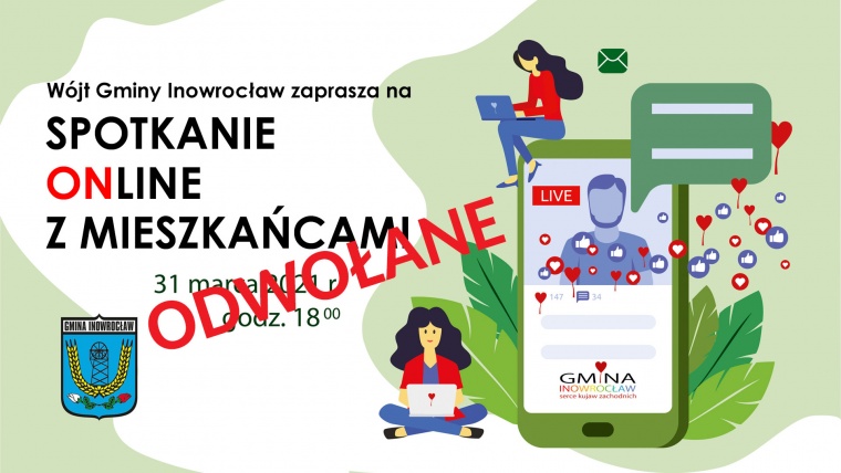Gmina Inowrocław - Spotkanie on-line odwołane
