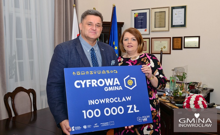 Gmina Inowrocław - 100.000 zł wsparcia z „Cyfrowej Gminy”