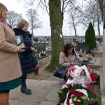 Kwiaty na grobie Przybyszewskiego