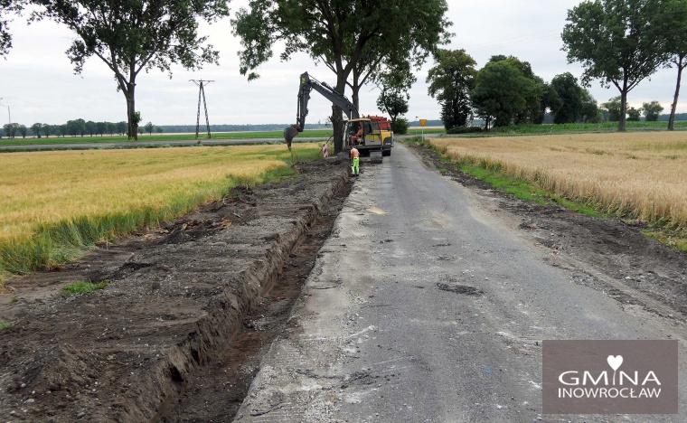 Gmina Inowrocław - Remontujemy drogę Dulsk - Pławinek