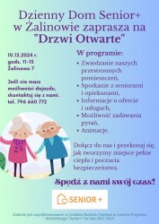 Gmina Inowrocław - Dzienny Dom Senior+ w Żalinowie zaprasza na "Drzwi Otwarte"