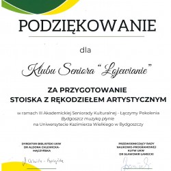 Gmina Inowrocław - „Łojewianie” z Laurem Seniora – twórczość, która inspiruje