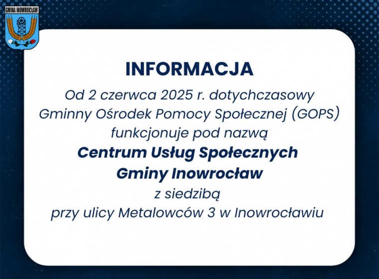Gmina Inowrocław - Uwaga