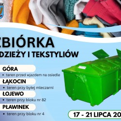 Gmina Inowrocław - ZBIÓRKA ODZIEŻY I TEKSTYLIÓW - w trosce o środowisko