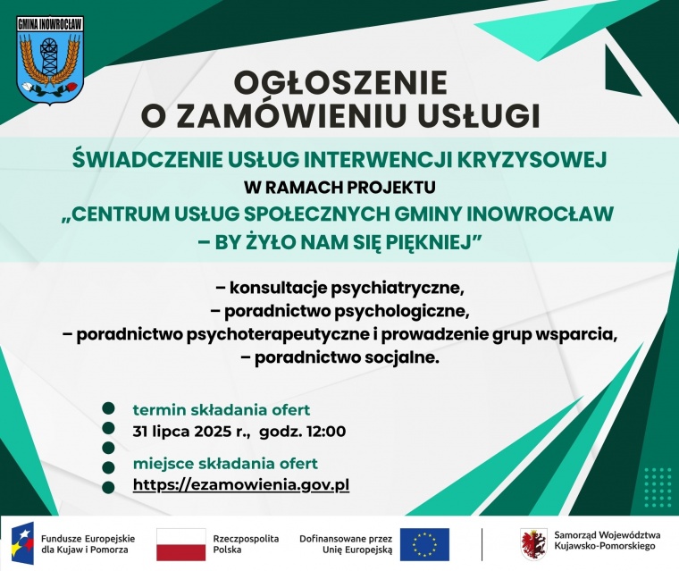 Gmina Inowrocław - OGŁOSZENIE o naborze ofert