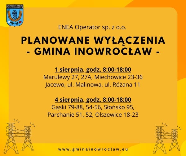 Gmina Inowrocław - Uwaga