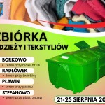 ZBIÓRKA ODZIEŻY I TEKSTYLIÓW – kolejne miejscowości dołączają