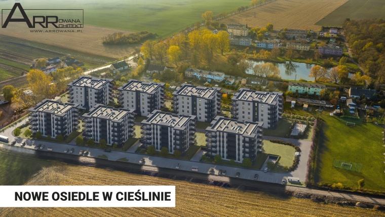 Gmina Inowrocław - Konferencja prasowa w Cieślinie – nowa inwestycja mieszkaniowa z udziałem Gminy Inowrocław i SIM