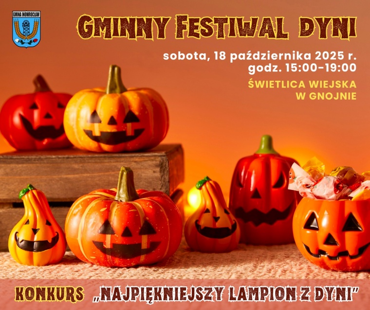 Gmina Inowrocław - Lubisz jesienne klimaty, kreatywne zabawy i... DYNIE?